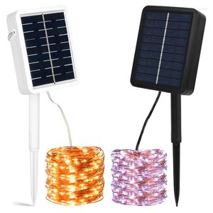 Strings LED Solar Light Outdoor Waterproof Fairy Garland String Lights Christmas Party Garden Lamp Decoration 7/12/22M