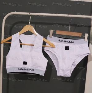 Roupa íntima letras mulheres roupa de banho vintage split acolchoado maiô de cintura alta praia sutiã briefs branco preto maiô