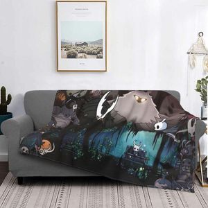 Coperte Hollow Knight Holy Nest Gioco d'azione Coperta Decorazione in flanella Personaggi Copriletto portatile per la casa