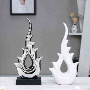 Decorative Objects Figurines European home living room ceramic furniture Figurines Miniatures Creative TV cabinets shops special works of art home Decor T220902