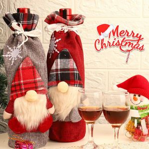 Рождественские украшения Santa Claus Wine Cover Gift Sant