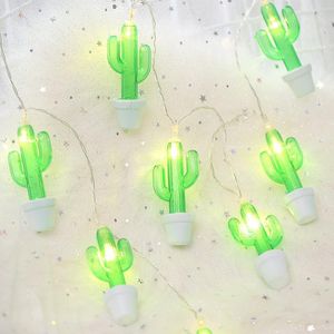 Strings INS Girl's Room Layout Chic Cactus Fairy Lights Camera da letto Hipster Matrimonio Stringa decorativa Giardino colorato