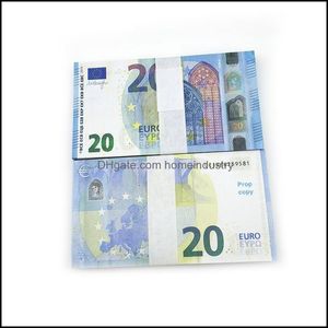 Inne świąteczne materiały imprezowe 2022 Nowy fałszywy banknot pieniądze 5 20 50 100 200 200 Dollar Euro Realistyczne rekwizyty barowe Kopiuj Homeindustry Dhohkxg0YJ095