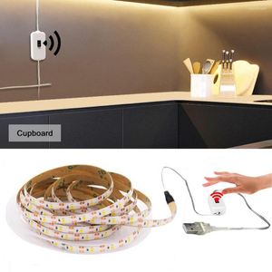 Strisce LED Strip Light Sensore di scansione manuale USB 2835SMD DC5V Lampada flessibile Nastro a nastro 0.5M 1M 2M 3M 4M 5M Retroilluminazione dello schermo del desktop TV