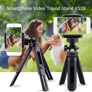 Stative Mini Smartphone Video Stativ Stand Griff Griff Selfie Stick mit Telefon Clip Kamera Tisch Schreibtisch