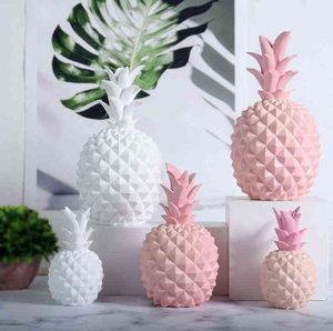 Oggetti decorativi Figurine JIEME Ananas europeo Decorazione della casa Creativo Moderno Semplice Decorazione morbida Resina di ananas Decorazione artigianale T220902