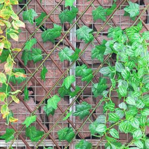 Fleurs décoratives Fence Fence Outdoor Rural Green Plantes Artificial Net Decoration for Garden Decor