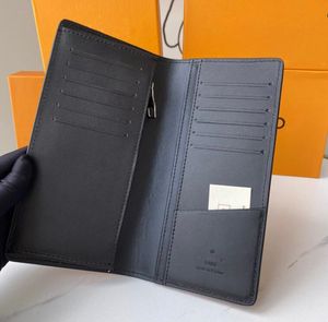 Mode frauen kupplung brieftasche pu leder brieftasche einzigen reißverschluss geldbörsen dame damen lange klassische geldbörse mit orange box karte L6358