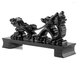 Ganci Porta oggetti a forma di drago Espositore Nero Desktop Durevole Craft ABS Rack Regali Delicati Decorazioni per la casa Non pieghevoli