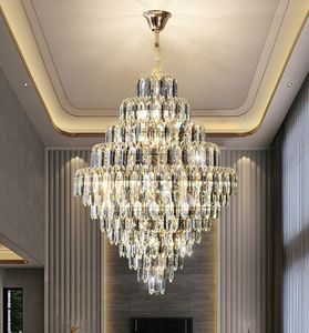 Designer Light Luxury Villa Main Hall Crystal Crystalier Luxury Hotel Restaurant Sales Office Lights Custom Lights