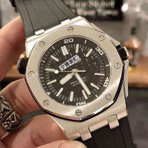 Royal Watch Mens 자동 기계식 방수 발광 패션 개인 해양 여가 고무