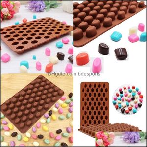 Baking Moulds Diy Coffee Bean Cavity Mold Mini Soap Ice Block Handmade Mod Chocolate Toast Braed Bakeware Molds New Arrival 2 5Yf L2 Dhr5X