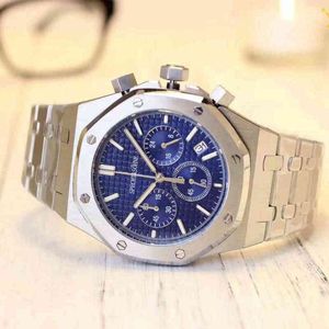 Luxo masculino Mecânica de Oak Movimento importado do Japão multifuncional aço inoxidável Swiss es Brand Wristwatch