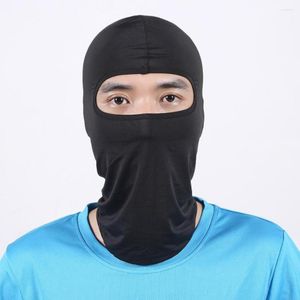 Boinas de máscara facial universal Máscara de motocicleta Ciclismo Tampa de proteção do pescoço de cor sólida à prova de vento