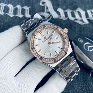 Luxury Mens Mechanical Watch Elegant and Generous Ladies Calender Trend Temperament Steel Band Swiss Es Brand Wristwatch
