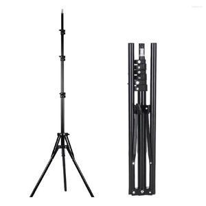 Tripods TRAVOR Foldable Tripod 160CM Adjustable Light Stand Pography Studio Camera With 1/4 Screw Head For