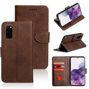 Vänd plånboksläder telefonfodral för Samsung Galaxy S10 Lite A91 S20 Plus S20fe S21 Ultra Pu Wallet Protection Cover