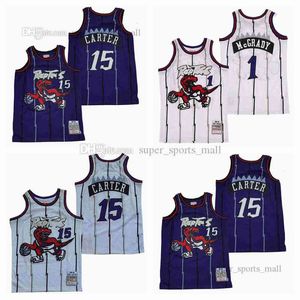 1998-99 Retro baskettröjor Vince Carter Tracy McGrady Stitched Jersey 99-00