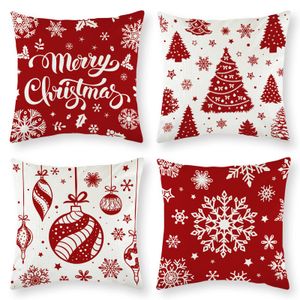 Kuddefodral jul ers 18x18 Uppsättning av 4 rustika fall Holiday Throw Pillows For Home Decorations Drop Delivery 2022 MJBAG AMNFC