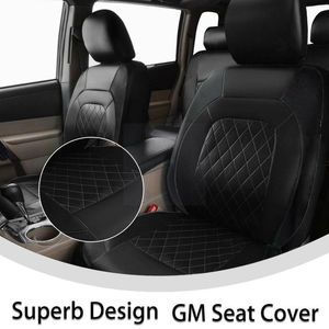 Car Seat Covers PU Leather Universal Compatible Interior Fit Waterproof Automobile Accessories Protector Most C L0Y6