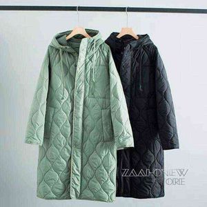 Women Down Down Parkas Zaahonew New Autumn Winter Women Women vintage verde casual casual quente parkas casaco de parques femininos T220902