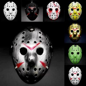 أقنعة الحفلات التنزهية قناع جيسون فورهيس يوم الجمعة 13th Movie Hockey Mask Scary Halloween Cosplay Cosplay FY2931