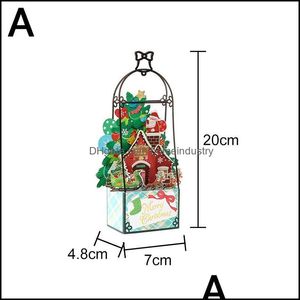 Tebrik Kartları Tebrik Kartları Merry Noel Kartı 3D -Yılı Partisi Davetiyeleri Kartpostallar Hediyeler Kız Çocuk HomeDustri Dhrfw için Dekorasyon