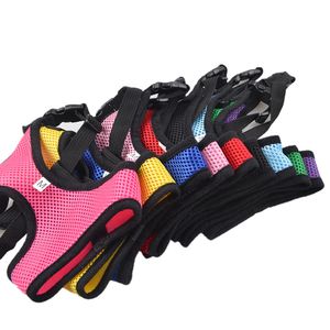 Helt nya husdjurshundkläder Nylon Mesh Harness Strap Vest Collar Liten medelstor valp Komfort Harness 7 Färger