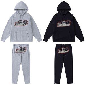 Herrtröjor tröjor Trapstar London Sweatpants Män kvinnor toppkvalitet streetwear tiger handduk broderi joggers fleece byxor byxor byxor byxor t220901