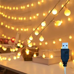 Saiten LED GLOBE Sade Lichter USB Fairy Light 50 LEDs Plug in Dekor für Innenräume Outdoor Party Hochzeits Weihnachtsbaumgarten