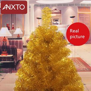 Christmas Decorations 210cm Tree Purple Gold Artificial Merry For Home Ornaments