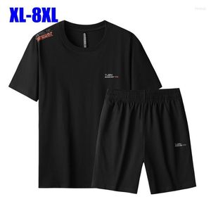 Treno masculino de traje masculino de verão masculino short de manga curta Plus tamanho XL-7xl 8xl O-J-GO-NECESSO RÁPIDO SPORTSWARE SPORTSWARE MASCH MASCH 2