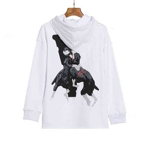 Hoodie Men's Hoodie Designer Large V Friends Homens e mulheres Casual Angel LOW LOUL LUZULY HIGH QUALIDADE Vlones #115 Manga 345mr0