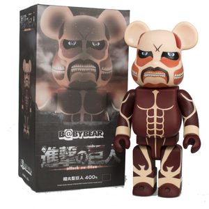 Yeni% 400 Bearbrick Action oyuncak figürleri Titans'a Saldırı 28cm Bebekler Medicom oyuncakları perakende kutusunda vinly bebek