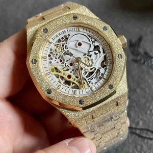 Roya1 0ak Watches Same Fashion and Versatile Style Trend Hollowed Out Design Full automatic Mechanical Business Mens Wristwatch