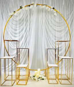 9 stcs cm bruiloft decoratie cirkel bloemboog buiten gazon bruiloft achtergrond viering plintbare centerpieces geometrische ballonnen props