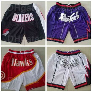 Curtos de corrida short shorts de basquete spud webb simplesmente não usa esporte com zíper de bolso de calça Vince Carter Tracy McGrady Kyle Lowry Pascal Siakam Trae Young McCollum Lilrd Men