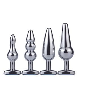 Sex toy massagers Stainless Steel Butt Plug Sex Toys for Couples Adult Game Gay Anal Beads Crystal Jewelry Stimulator Products