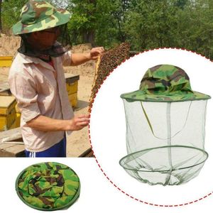 Berets pszczelarstwo czapki wiadra dla kobiet mężczyzn letnie komary mosquito czapki krem ​​przeciwsłonecznych wędkarstwo siatka oddychająca unisex fisherman hat