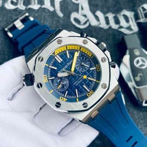 Mens Imported Mechanical Natural Rubber Strap Watches Sports Watch Trend