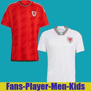 2022 Wales Soccer Jerseys BALE WILSON ALLEN RAMSEY Mens 22 23 world National Team cup Rodon VOKES Home Football Shirt Adult kids kit Uniforms fans player version top