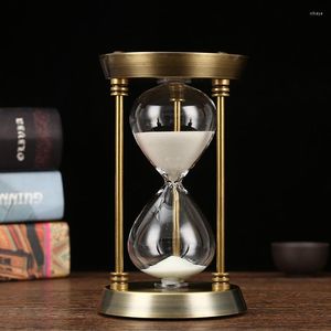 Dekoracyjne figurki 15/30/60 minut Europejski czas domowy Timer Countdown Countdown Creative Retro Dekoracja Przezroczysta nauka szkła