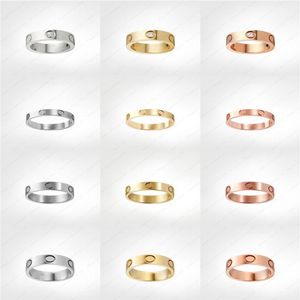 Titanium Steel Love Screw Ring for Men and Women - Classic Luxury Designer Jewelry in Gold, Silver, and Rose Gold Plating - Never Fading (320F2019)