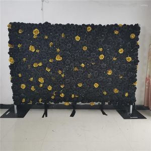 Dekorativa blommor Spr Custom High Quality Wedding Centerpieces Decor Plastic Plant Panel Artificial Flower Flowal Wall