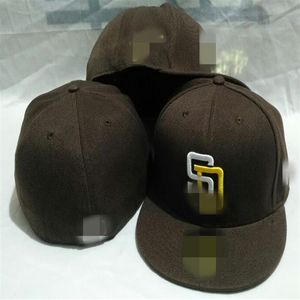 10 styles Padres SD letter Baseball caps Newest Casual Gorras Hip Hop Men Women chapeus Fitted Hats H22407