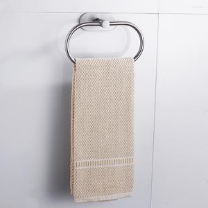 Душевые занавески хромированное полотенце кольцо для ванной комнаты на стене монтируется домашний эль -организатор