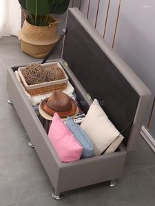 Clothing Storage Store Rectangular Sofa Shoe Changing Stool Cabinet Bed End Can Sit Locker Room Fitting