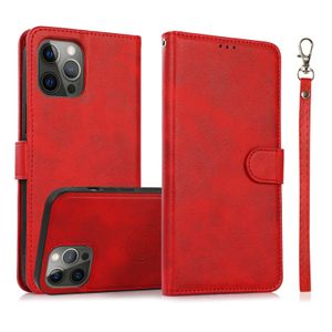 Premium Leather Detachable Cards Slots Holder Wallet Cases For iPhone 14 Pro Max 13 12 11 XR XS X 8 7 Plus Shockproof 2 in 1 Flip Stand Bracket Phone Cover Funda