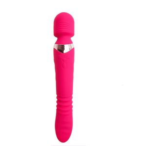 Massagery zabawek płciowych ogrzewanie huśtawka 2 w 1 Dildo Vibrator Massager Rotation Wibration 7 prędkość g wibrator punktowy dla kobiet stymulator łechtaczki