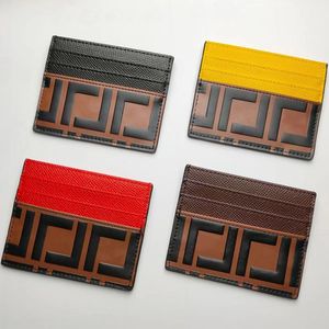 مصممي المصممين الفاخرة Calfskin Cards Mens Wallets Womens Coin Poundes أصلية جلدية مزدوجة جواز السفر على الوجهين بطاقات الائتمان وثيقة الائتمان حقيبة مع مربع 10235